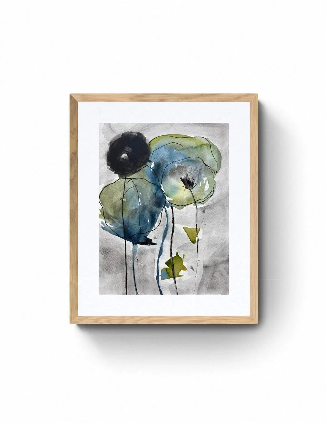 Abstract Floral Watercolor