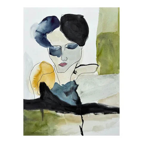 Abstract Portrait Watercolor
