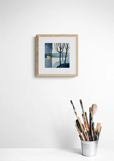 Minimalist Blue Forest