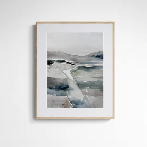 Moody Horizon Abstract Mountains