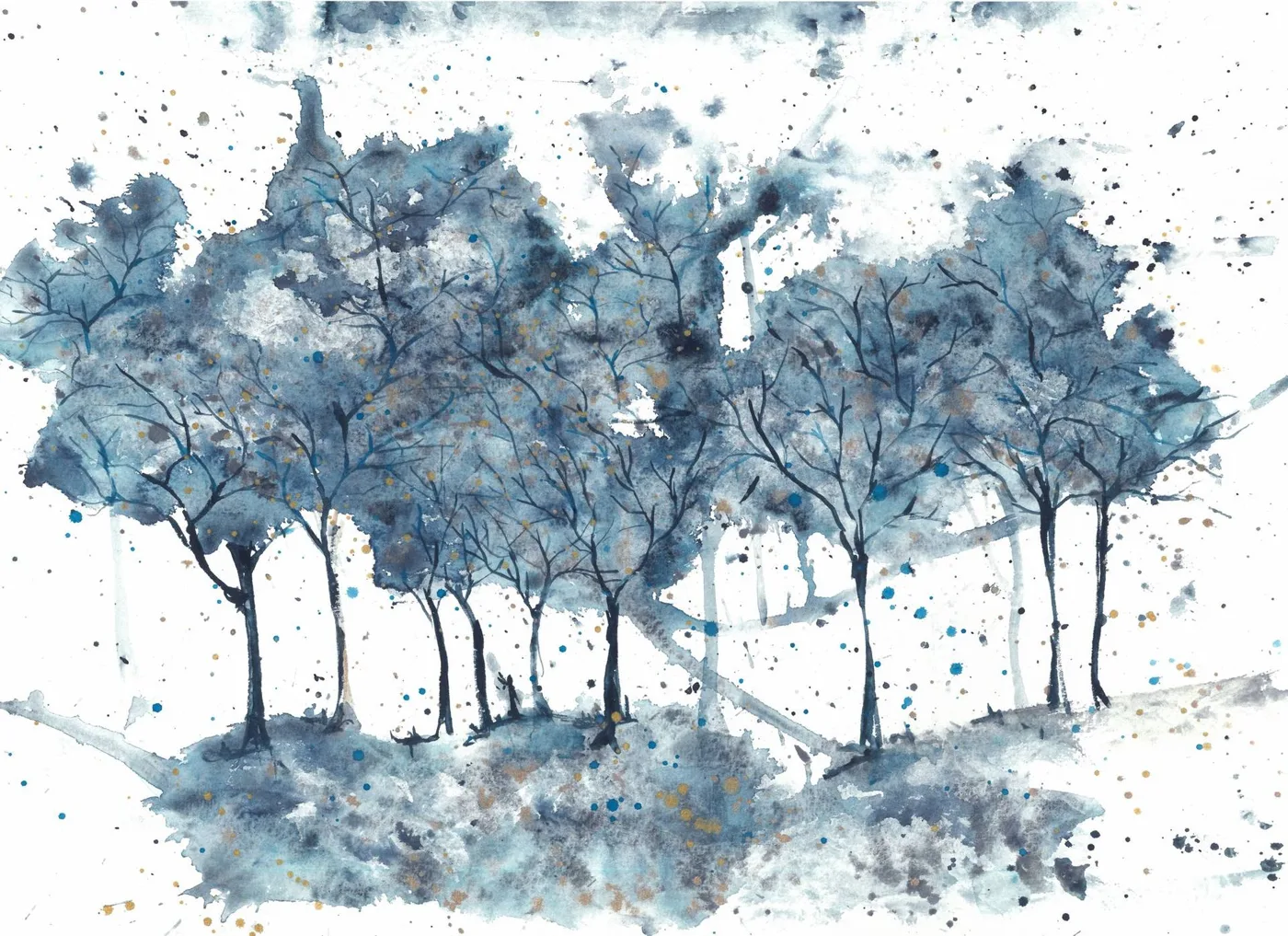 Light Blue Trees