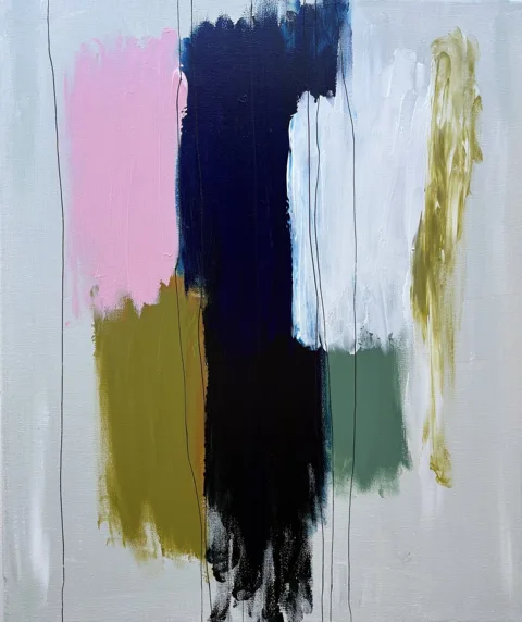 Layered Silence Blue and Pink