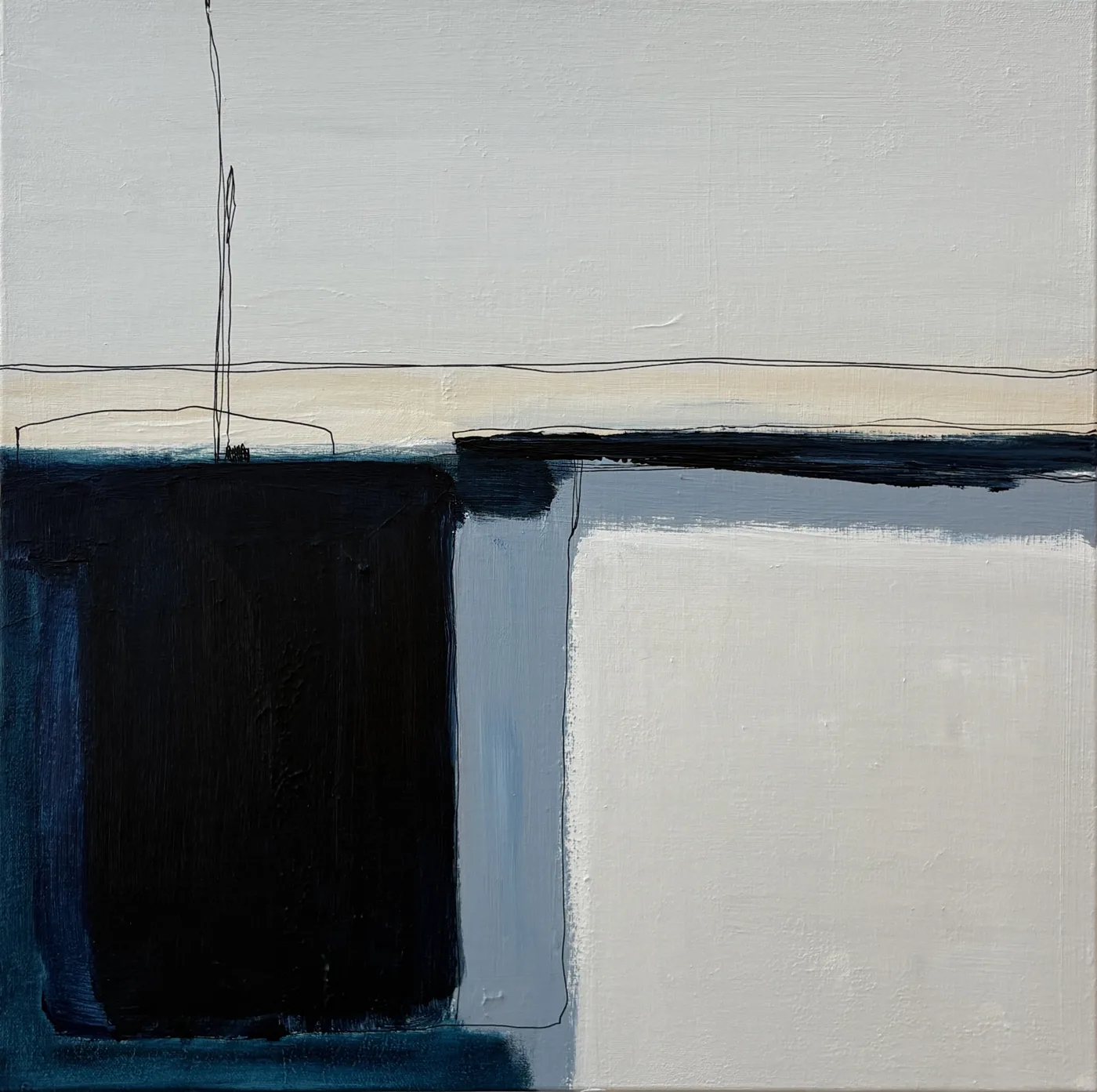 Silent Harbor Blue and Beige
