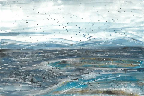 Ocean Landscape Blue