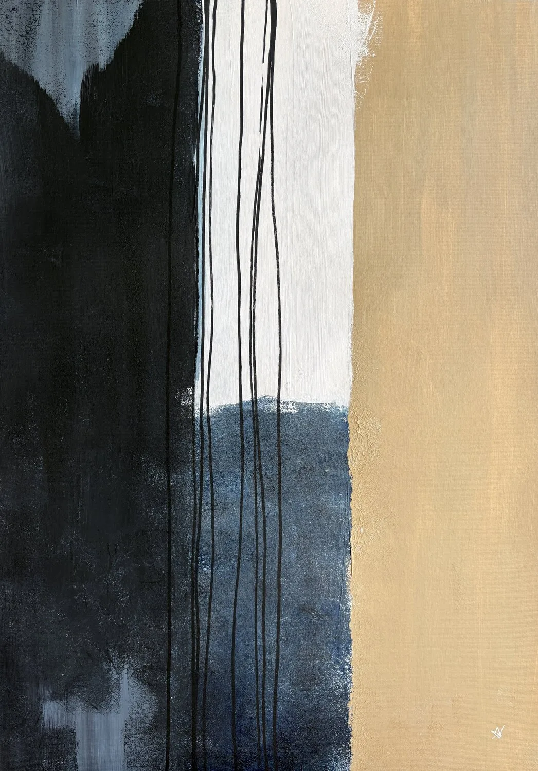 Minimal Urban Rhythm Charcoal and Blue