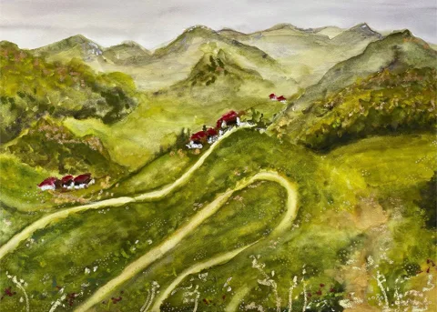 Green mountains