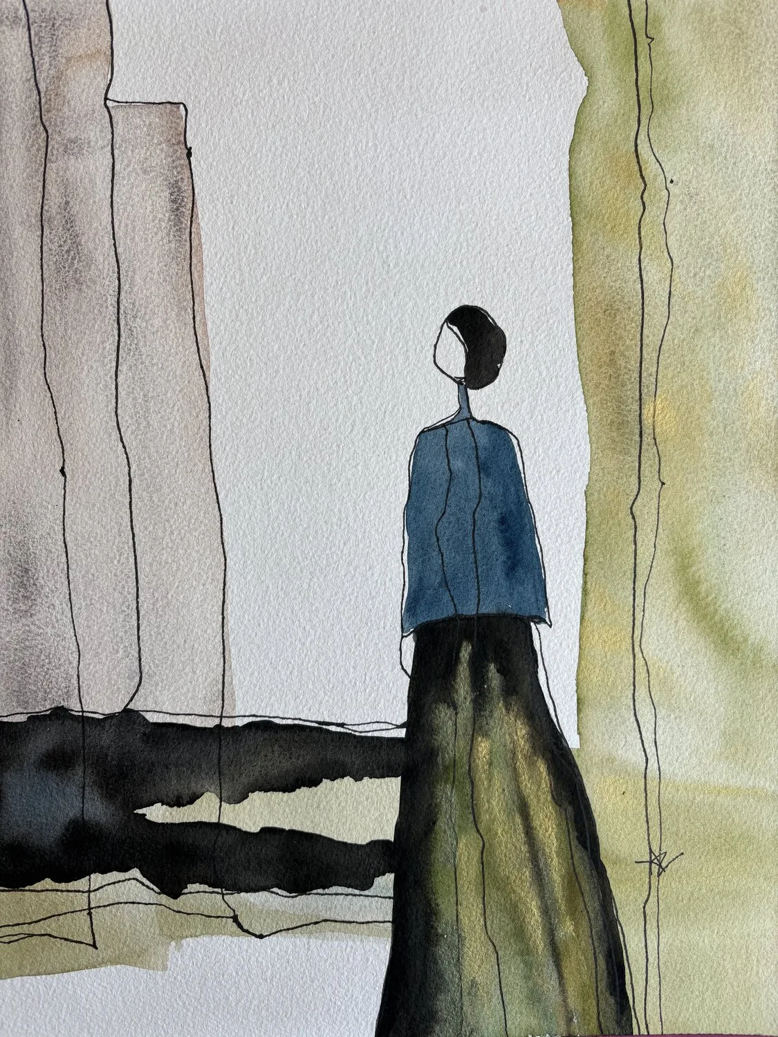 Contemplative Woman